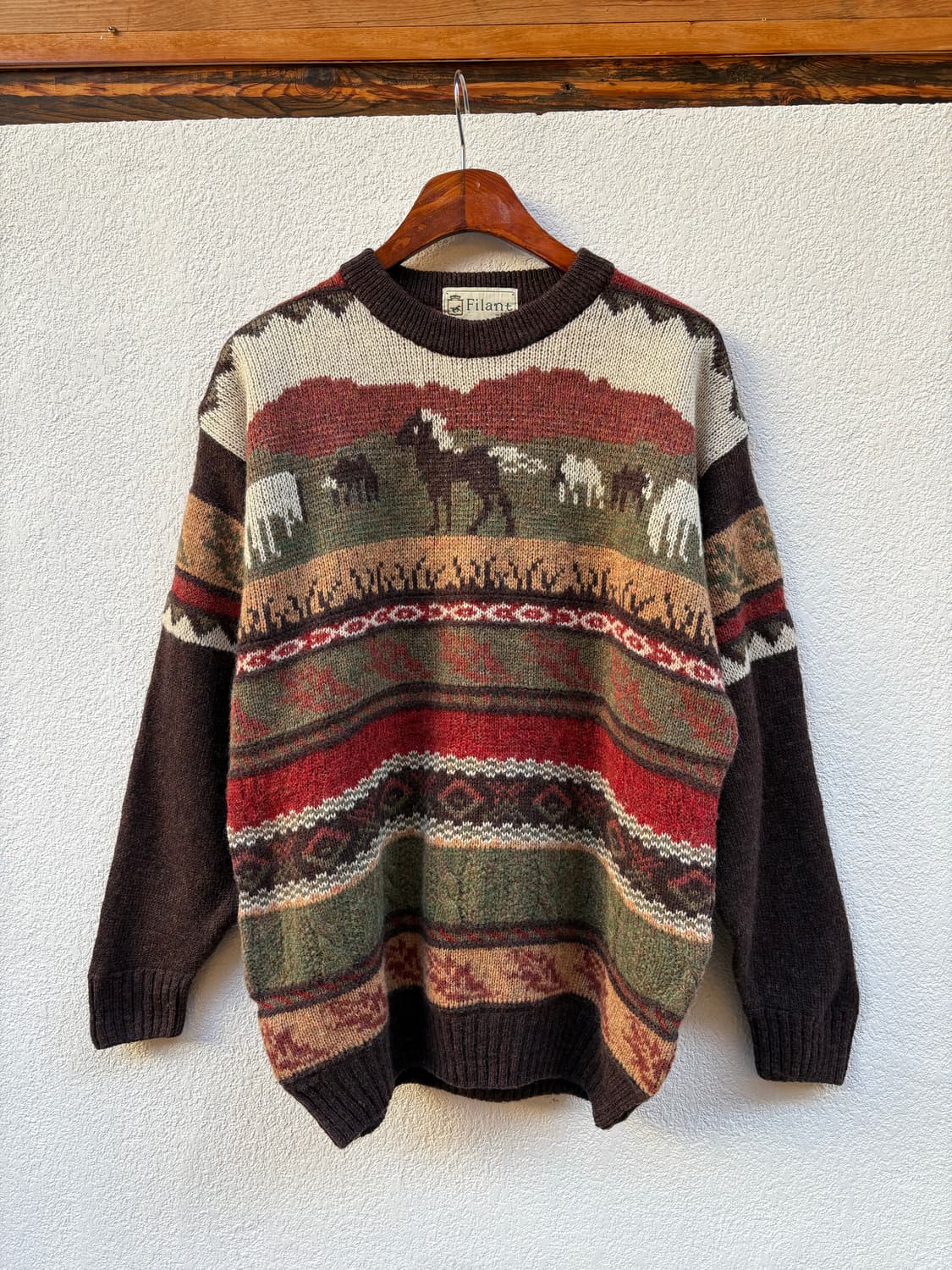 자수 울 니트 상품이미지1