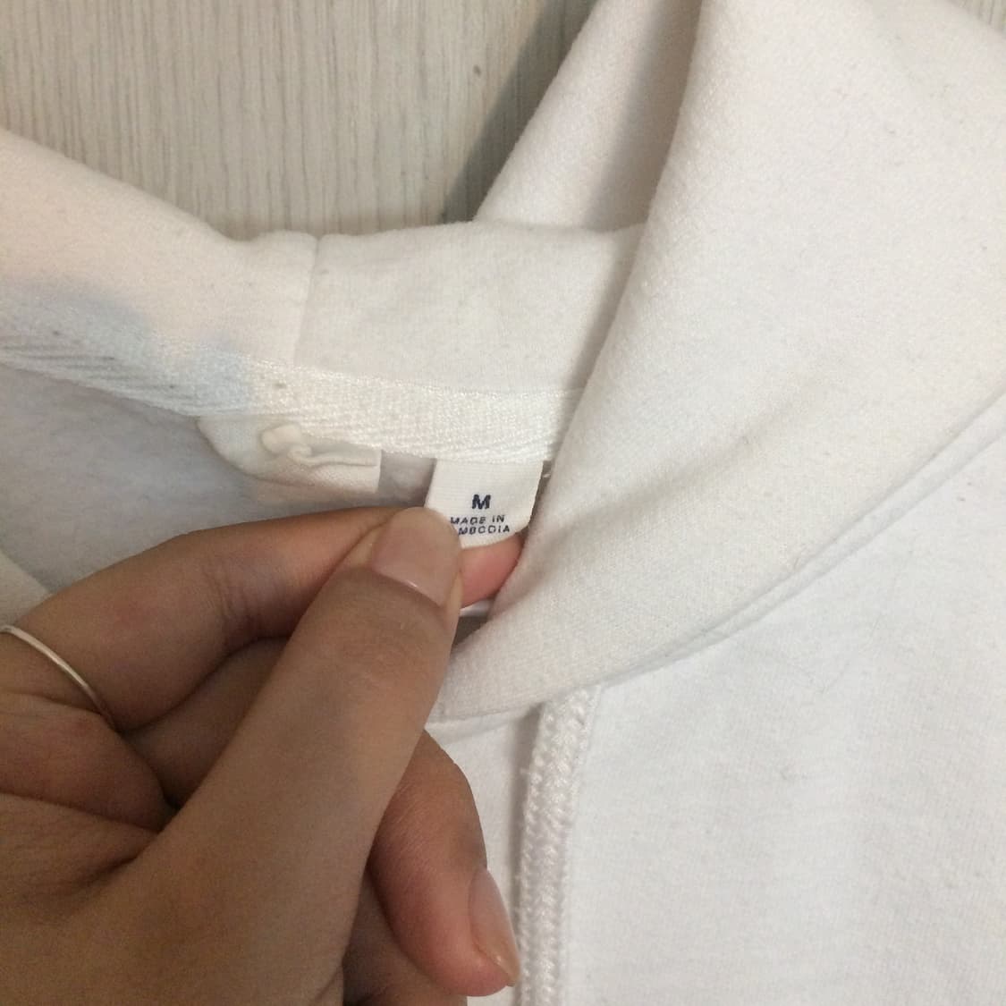 갭 성조기 화이트 후드집업 m 상품이미지4