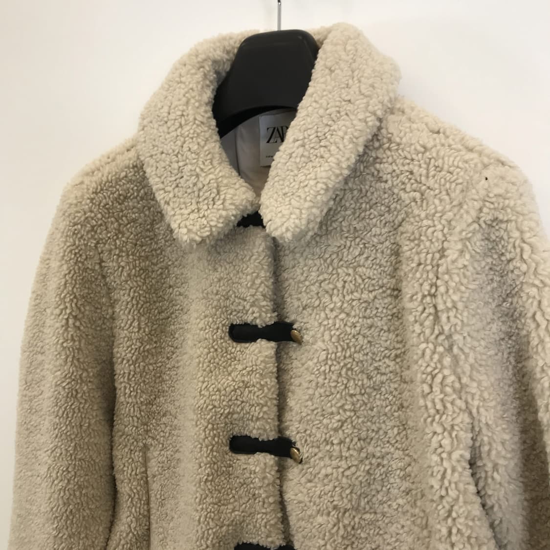 자라 에코시어링 뽀글이 더플자켓 [여성M] 상품이미지2