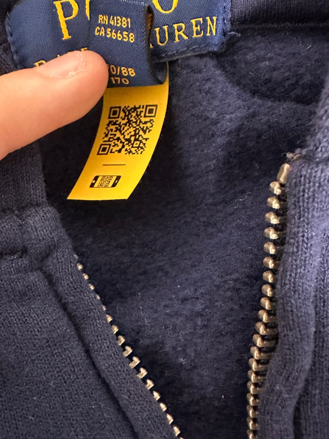 폴로 멀티로고 후드집업 네이비 S-M 상품이미지4