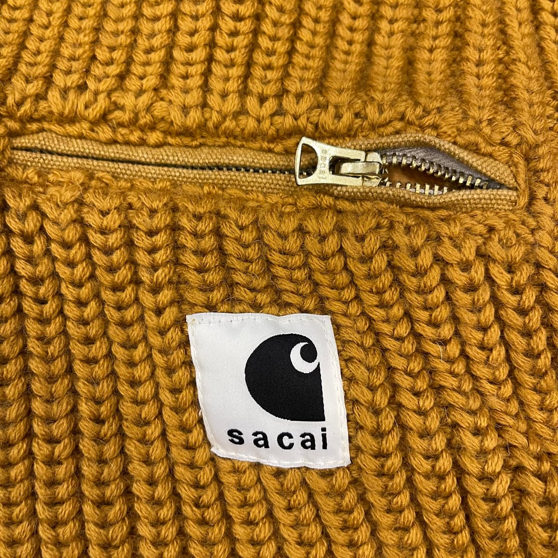 사카이 X 칼하트 WIP 니트 풀오버 디트로이트 베이지 상품이미지2