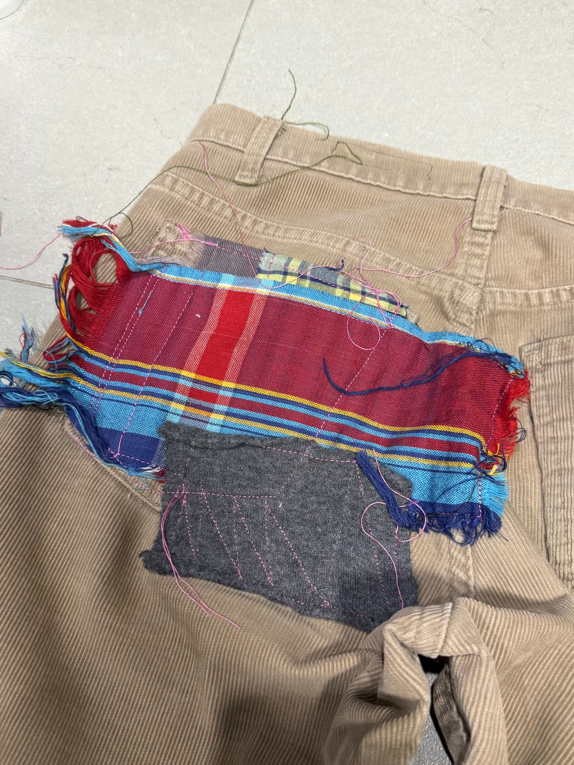 80s 리바이스 패치워크 커스텀 코듀로이 팬츠 바지 상품이미지7