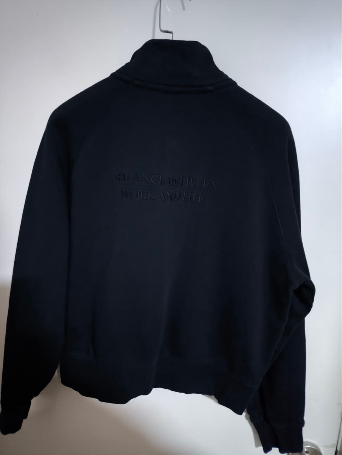 오버핏 프리 라이프워크 반집업 맨투맨 상품이미지5