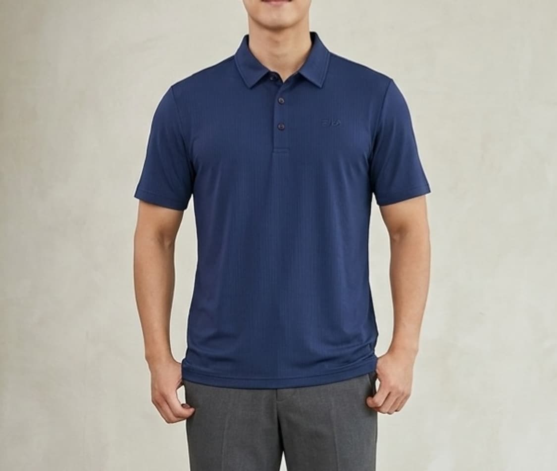 [100]휠라 기능성 반팔 카라티 상품이미지1