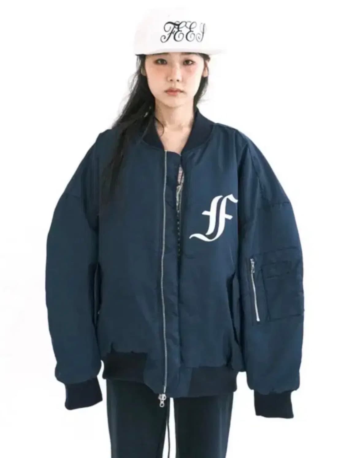 샵페어리 봄버자켓 네이비(새상품) 상품이미지1