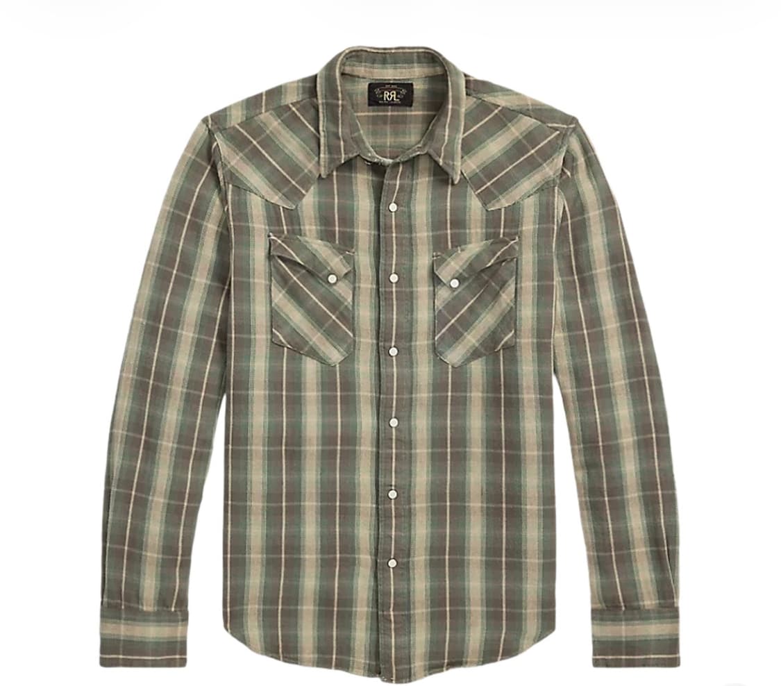 rrl 플래드 웨스턴 셔츠 25시즈널 제품 상품이미지1