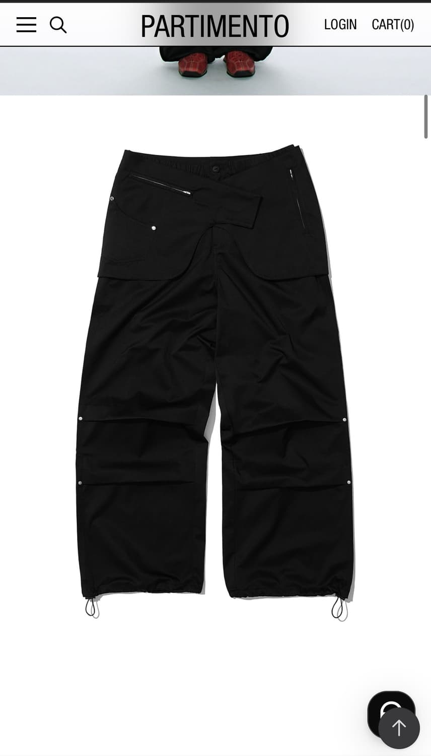 2WAY BELTED LAYERED PARACHUTE PANTS 상품이미지2