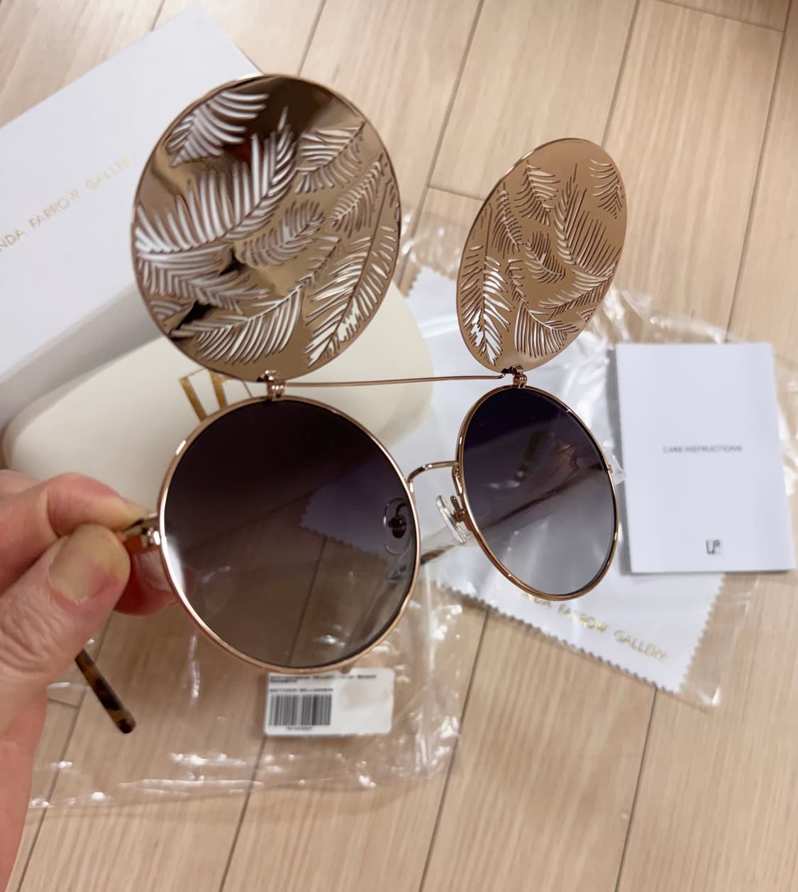 새상품 린다페로우 스페셜에디션 클립온 선글라스 made in Japan 상품이미지3