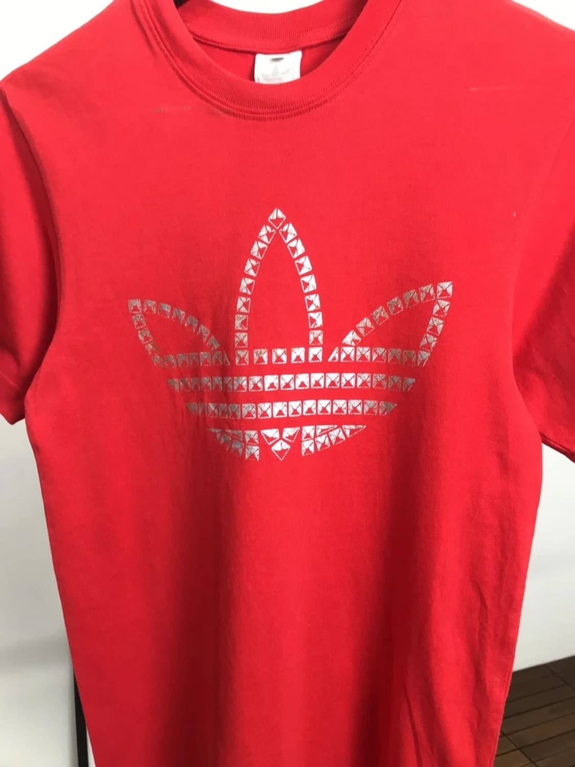 Adidas Red Big Logo T-Shirt 상품이미지5