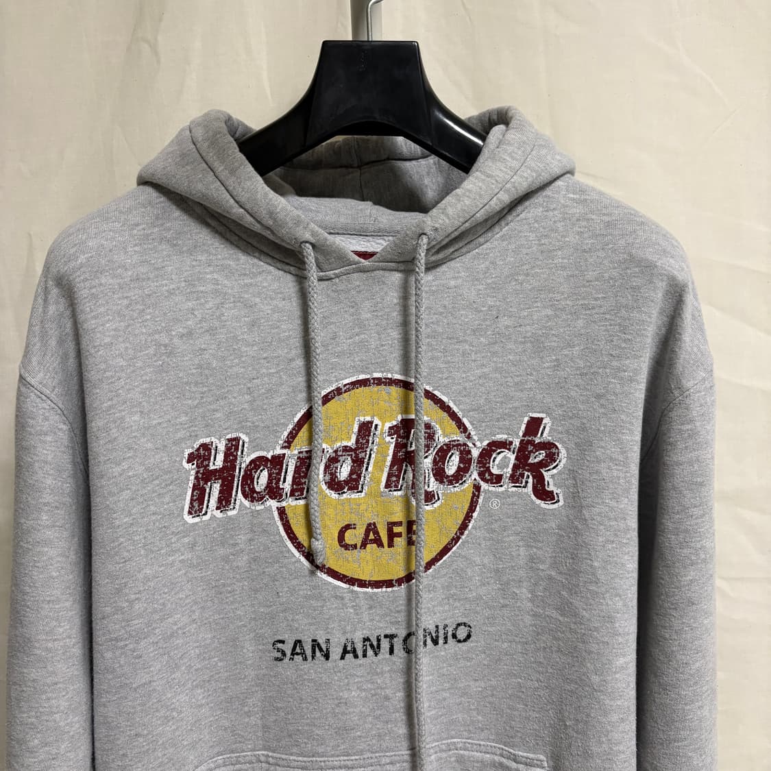 하드락 카페 샌 안토니오 크랙 프린트 후드티 / 그레이, L 상품이미지2