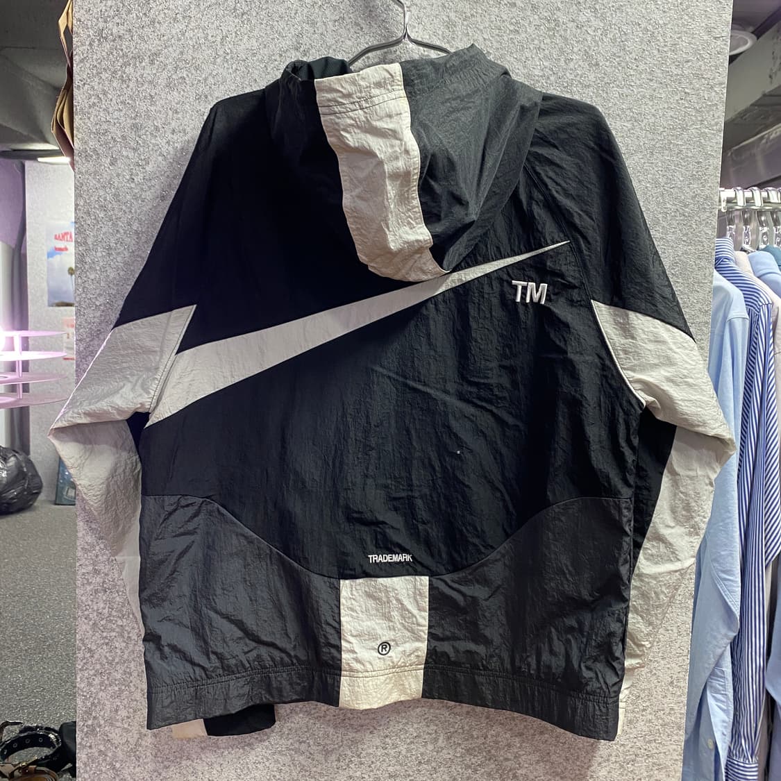 나이키 빅스우시 블랙 우븐 바람막이 B3640 상품이미지5