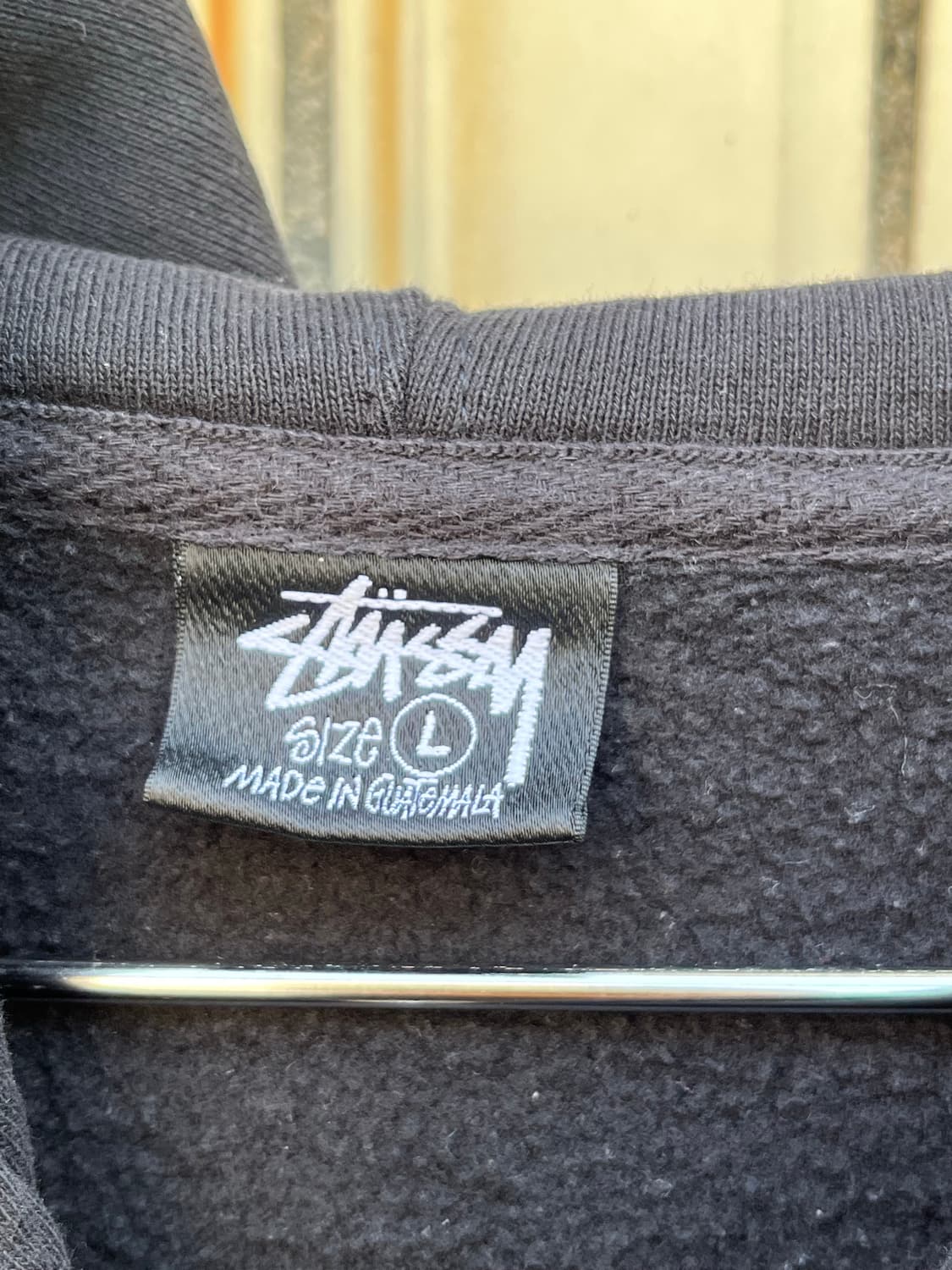 [L]스투시 빅로고 베이직 후드집업 블랙 상품이미지8