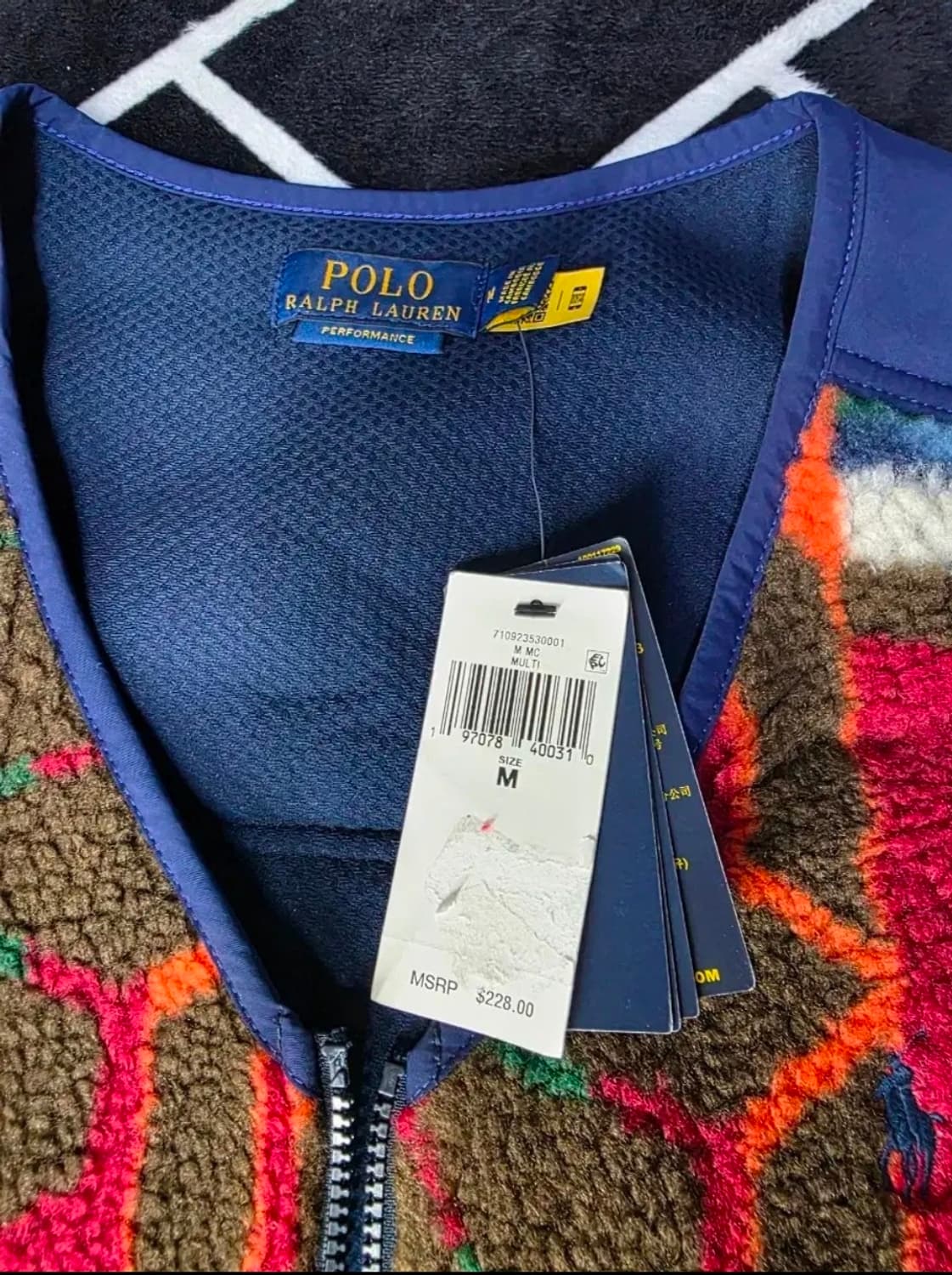 폴로 랄프로렌 아즈텍 플리스 베스트 M 상품이미지2