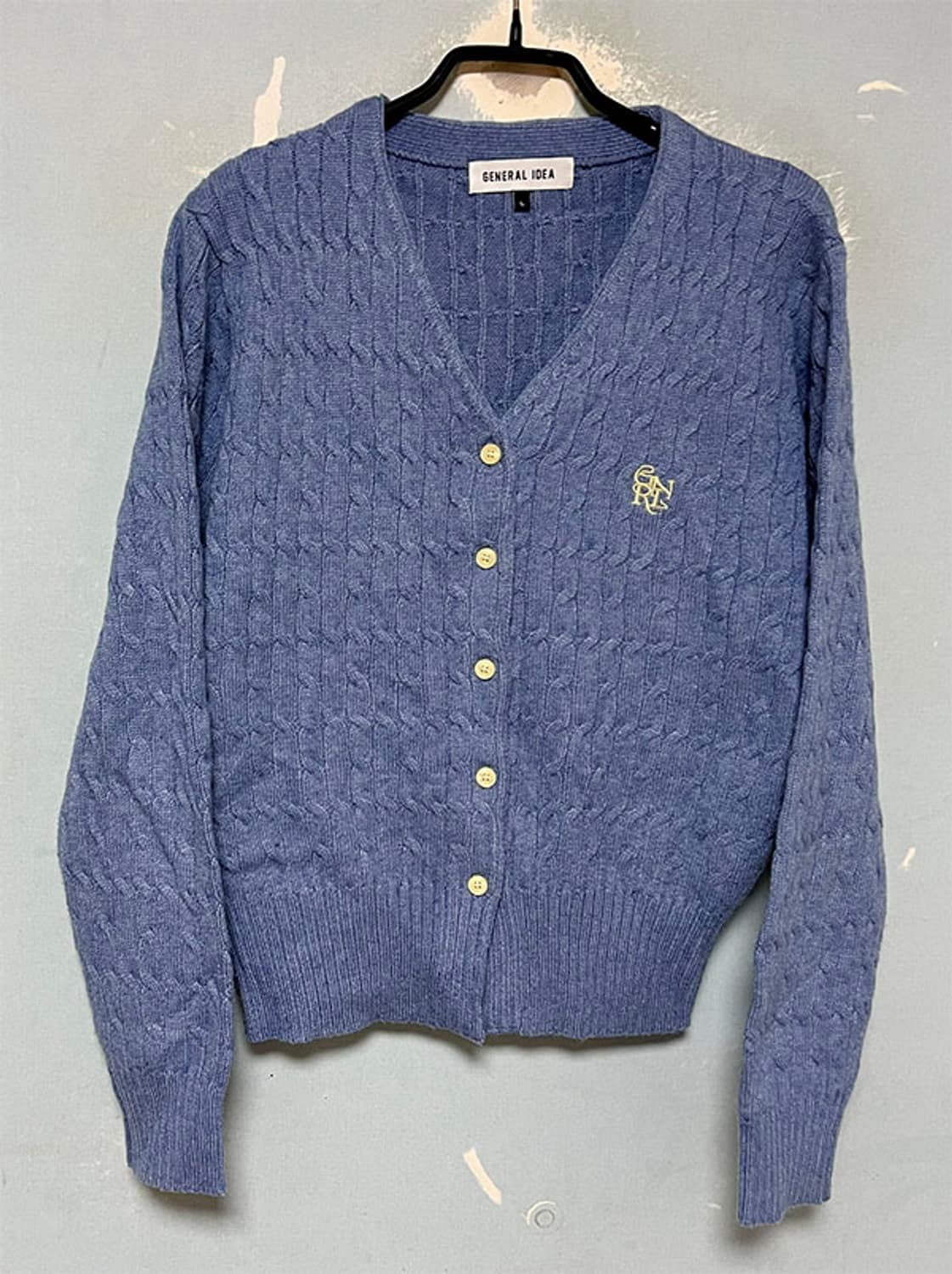 제너럴아이디어 여자 꽈배기니트 가디건 L 100 77 상품이미지1