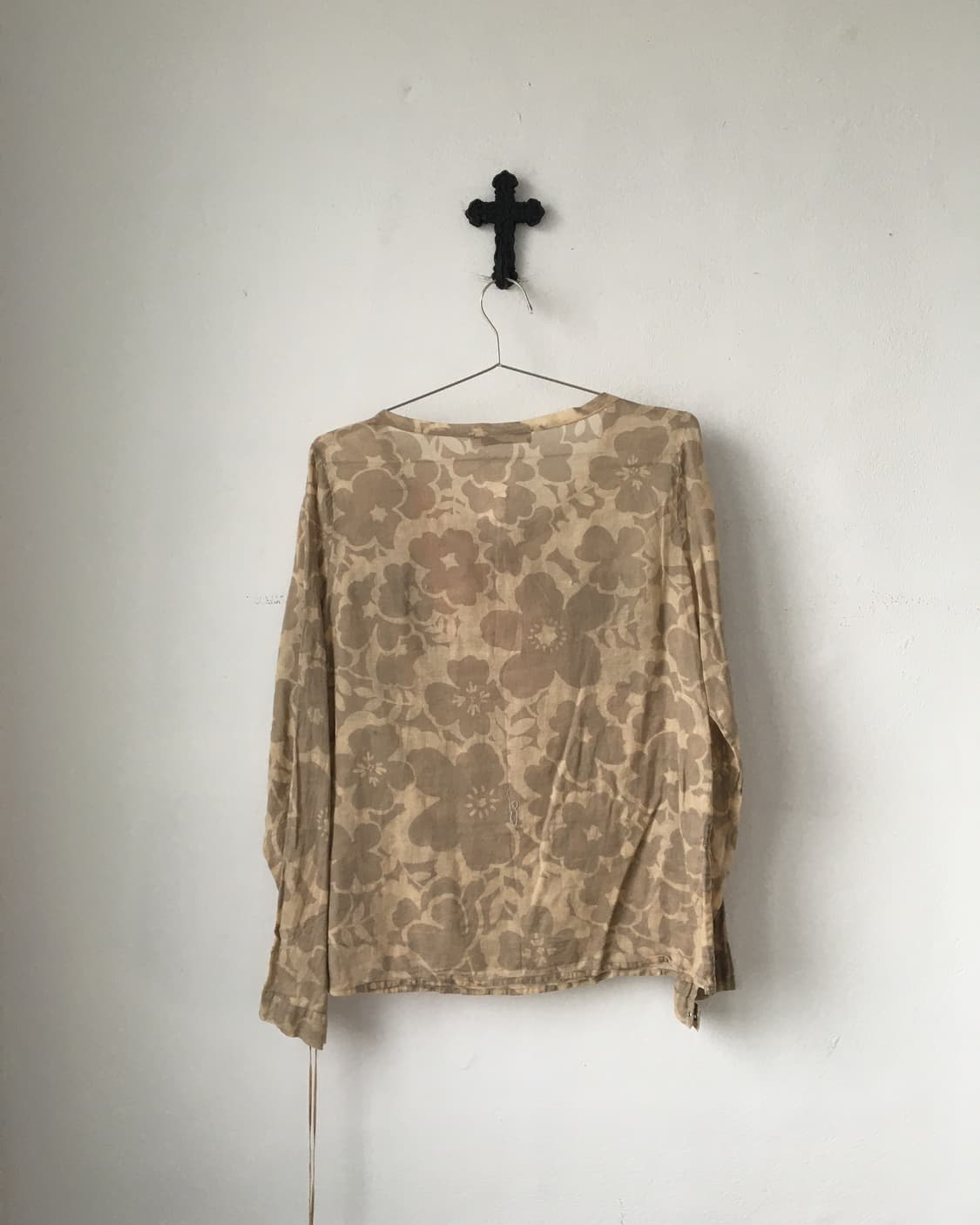 Lace up point ethnic mood top 상품이미지3