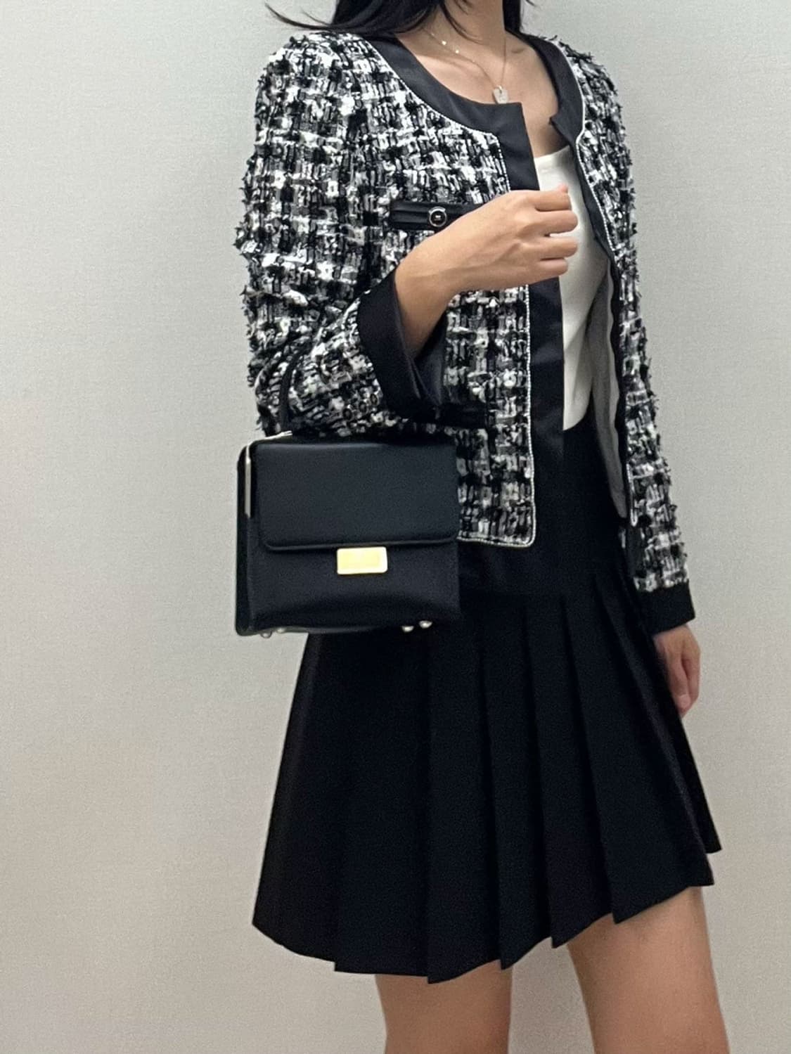 courreges / 꾸레쥬 블랙 트위드 자켓  상품이미지8