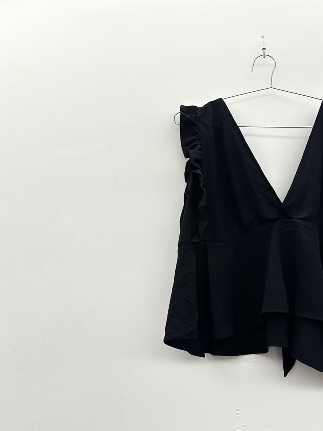 frill layered bustier / black 상품이미지6