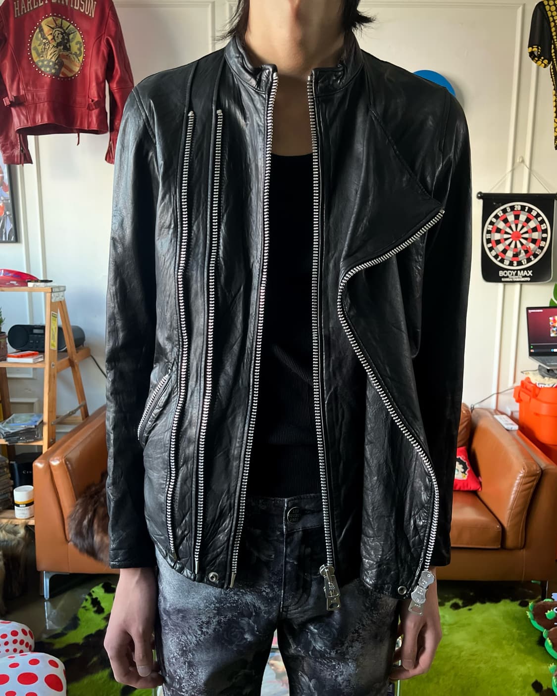 Nano•Universe Multi Zip Leather Jacket 상품이미지2