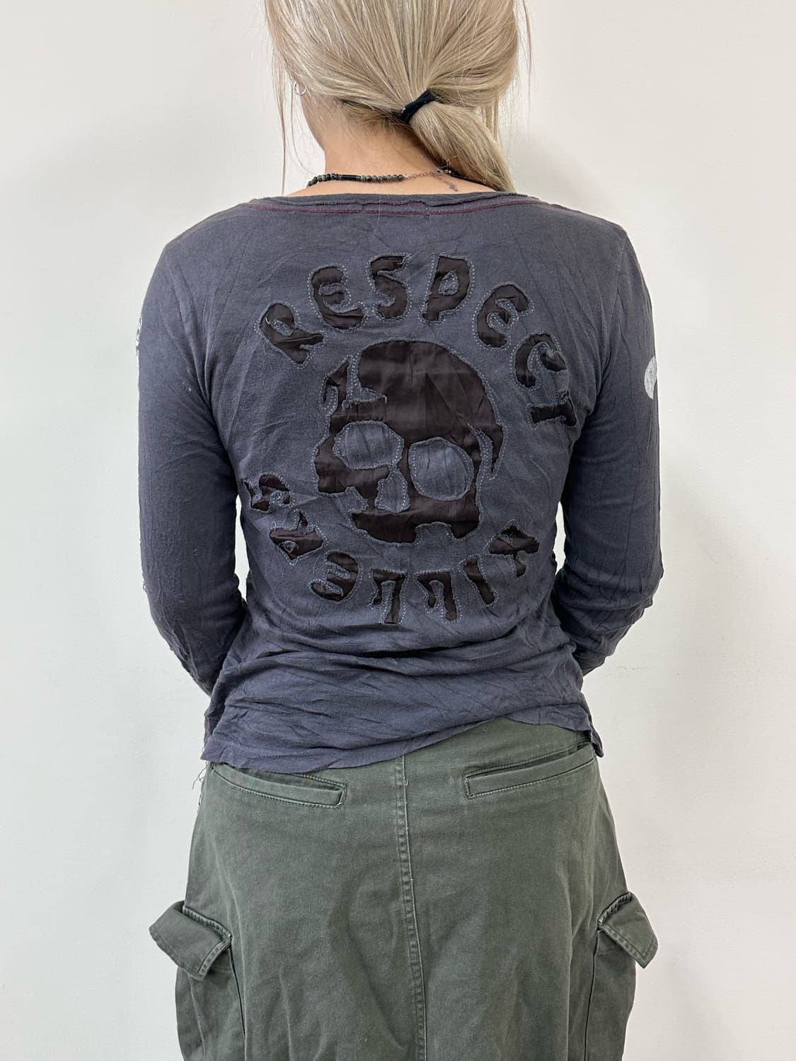 back skull long sleeve 상품이미지1