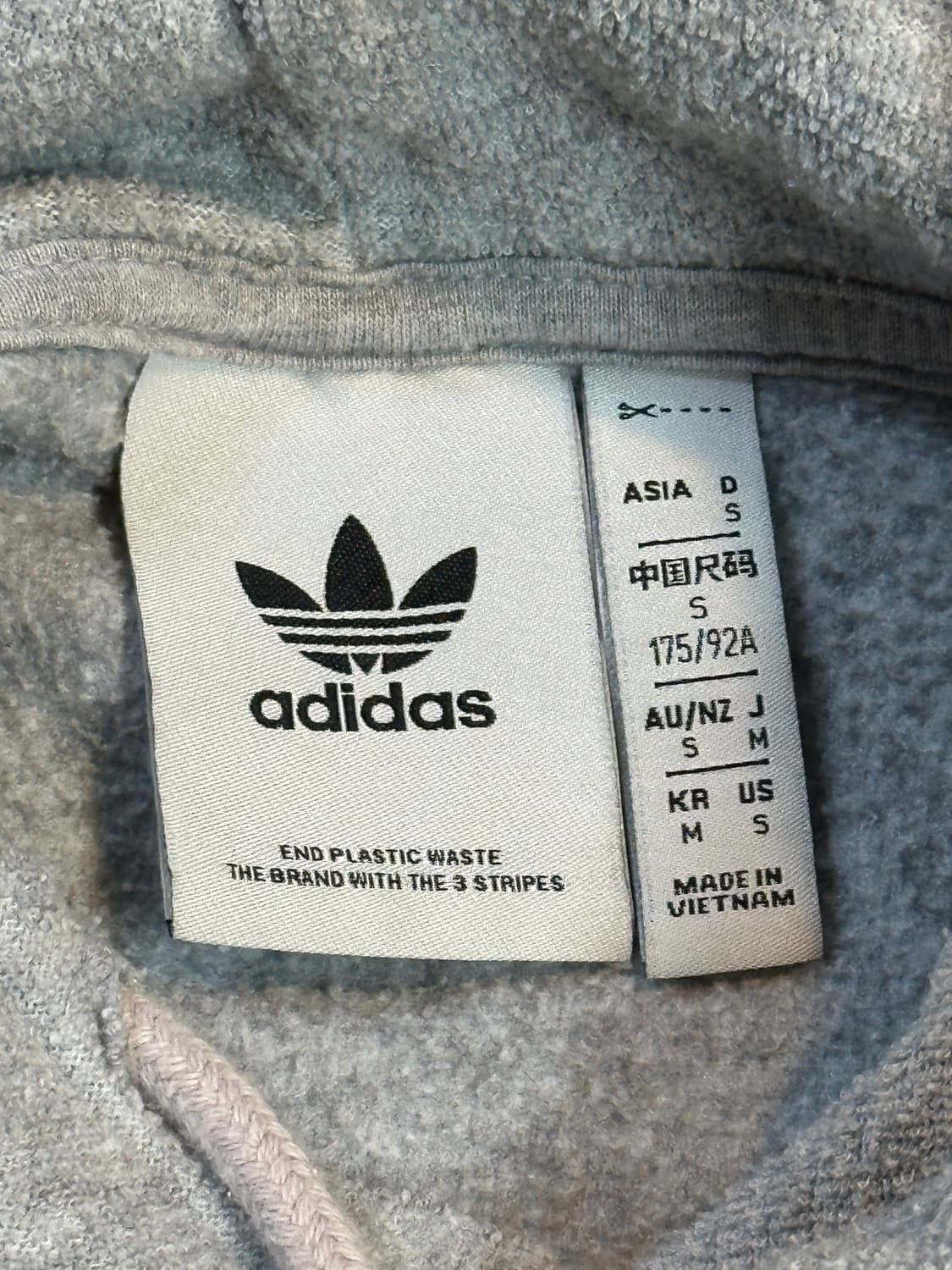 아디다스 ADIDAS 사이드라인 부클 후드티 그레이 상품이미지5