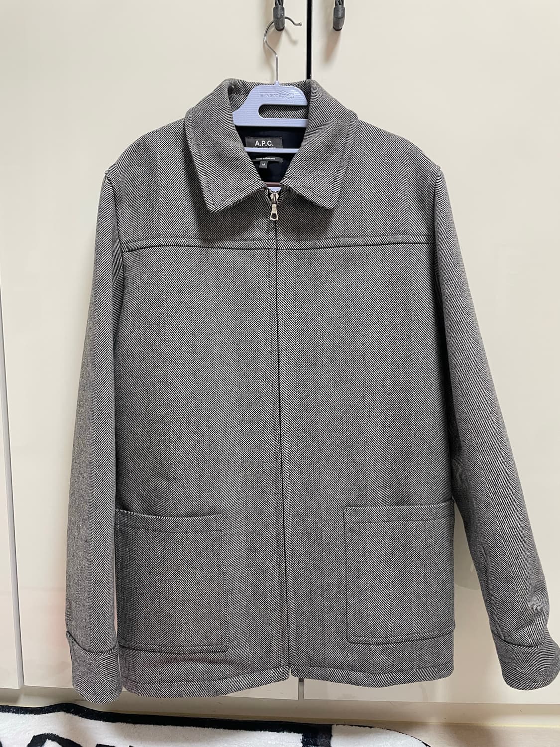 A.P.C. 울 헤링본 집업 자켓 M 상품이미지1