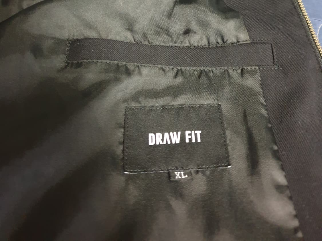 드로우핏 울혼방 포멀 봄버자켓 블랙 (XL) 상품이미지3