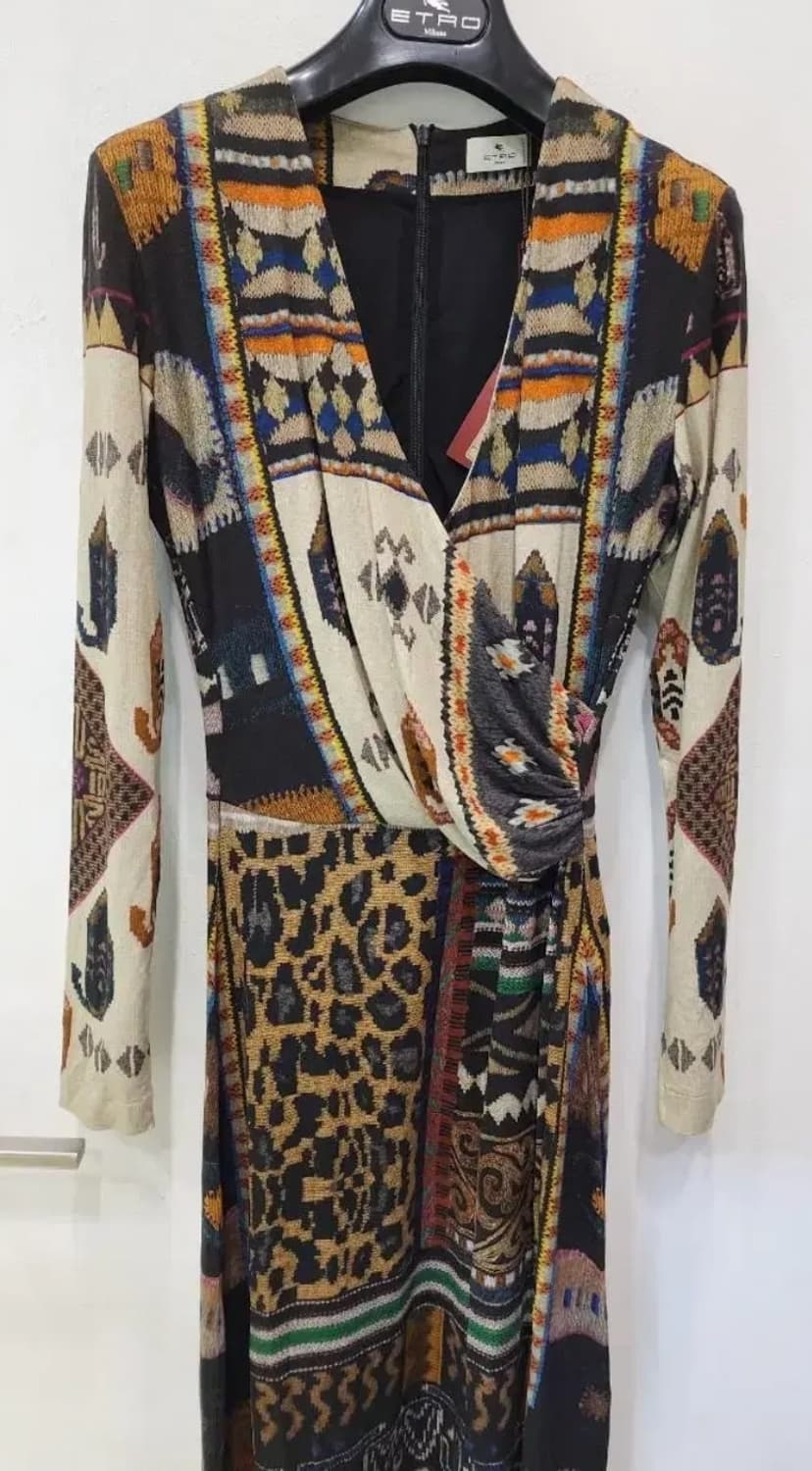 에트로 프린트 원피스 40사이즈 55반 (착샷O) 상품이미지4