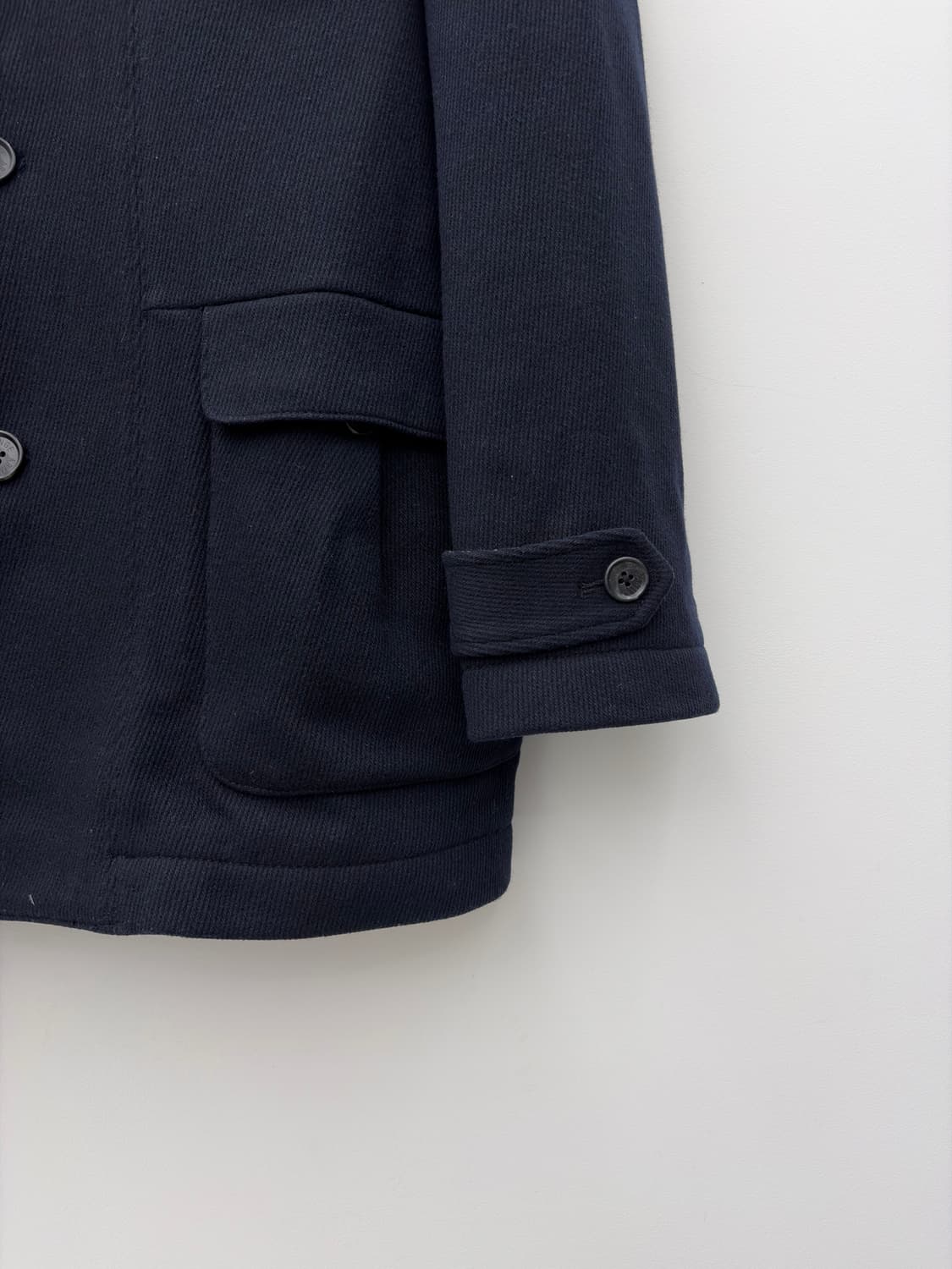 ITALIAN FABRIC NAVY COAT 상품이미지3