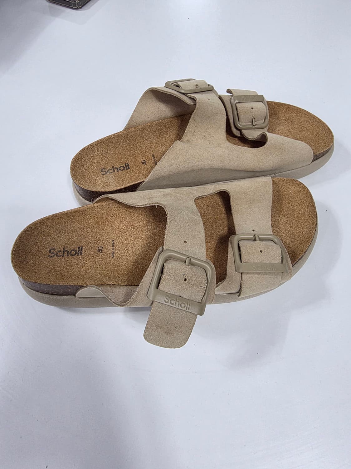 숄 Scholl 샌들 베이지 버클 슬리퍼 상품이미지6