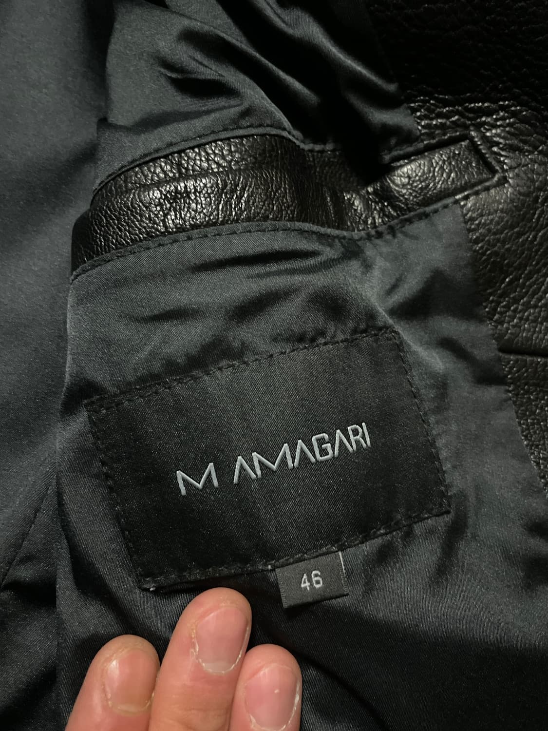 [46] MAMAGARI 마마가리 웨스턴 무드 염소가죽 레더 자켓 상품이미지6