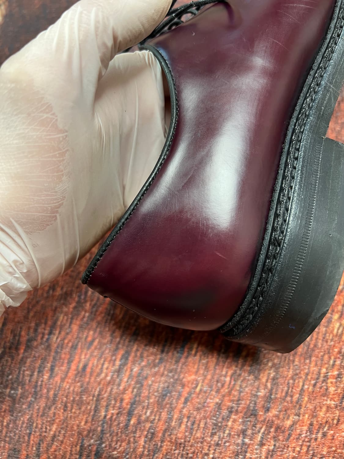 [8.5] BERWICK 버윅 4406 버건디 더비슈즈 상품이미지6