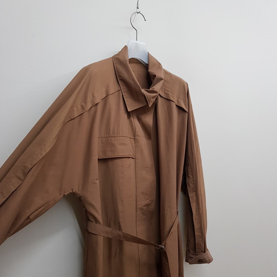 한섬 시스템 벨트 셔츠형 롱 원피스 88-98-165사이즈 상품이미지3