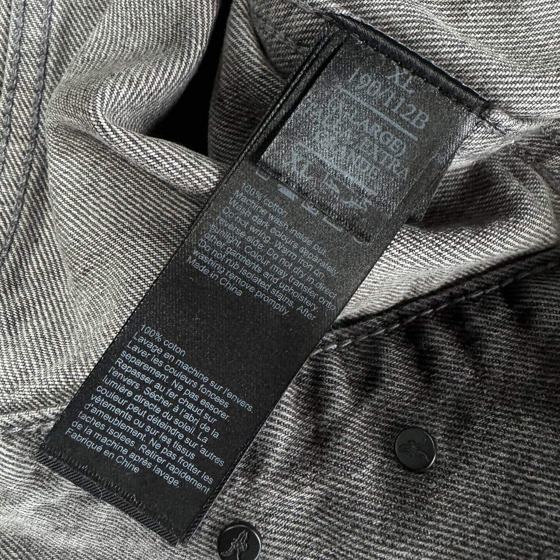 올세인츠 워싱 데님 자켓 XL 상품이미지5