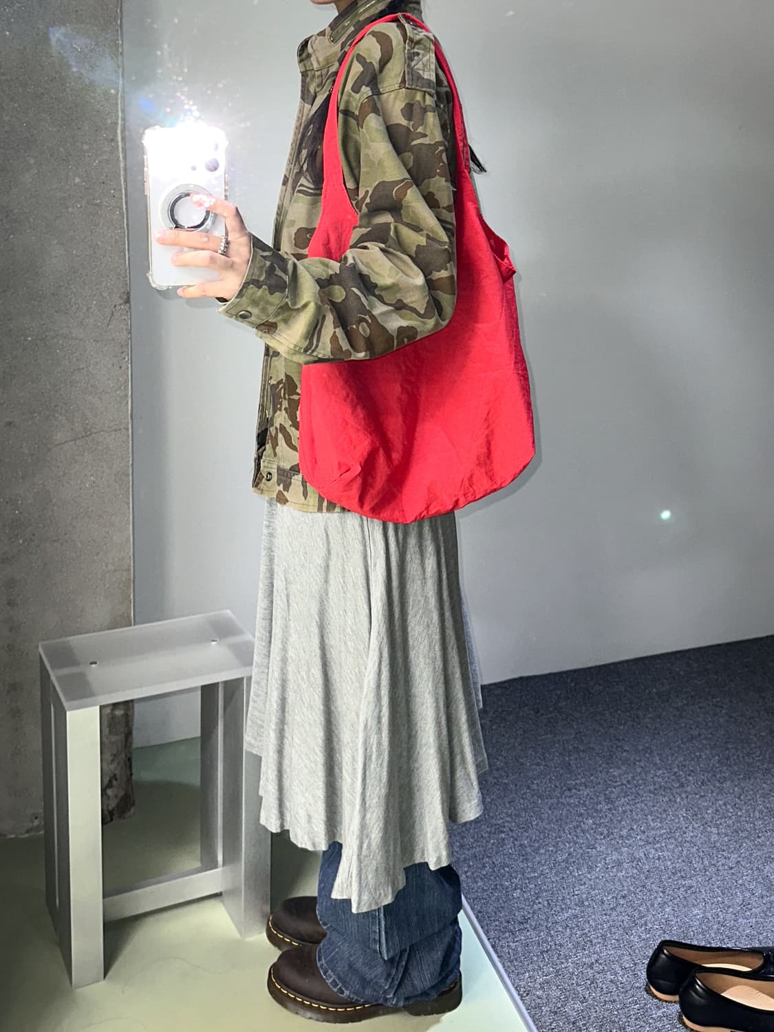 camo painted oversized cotton jacket 상품이미지3