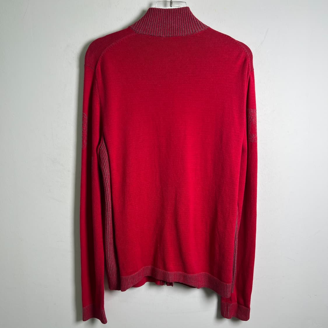 아르마니 익스체인지 레드 니트 집업 자켓 M 상품이미지6