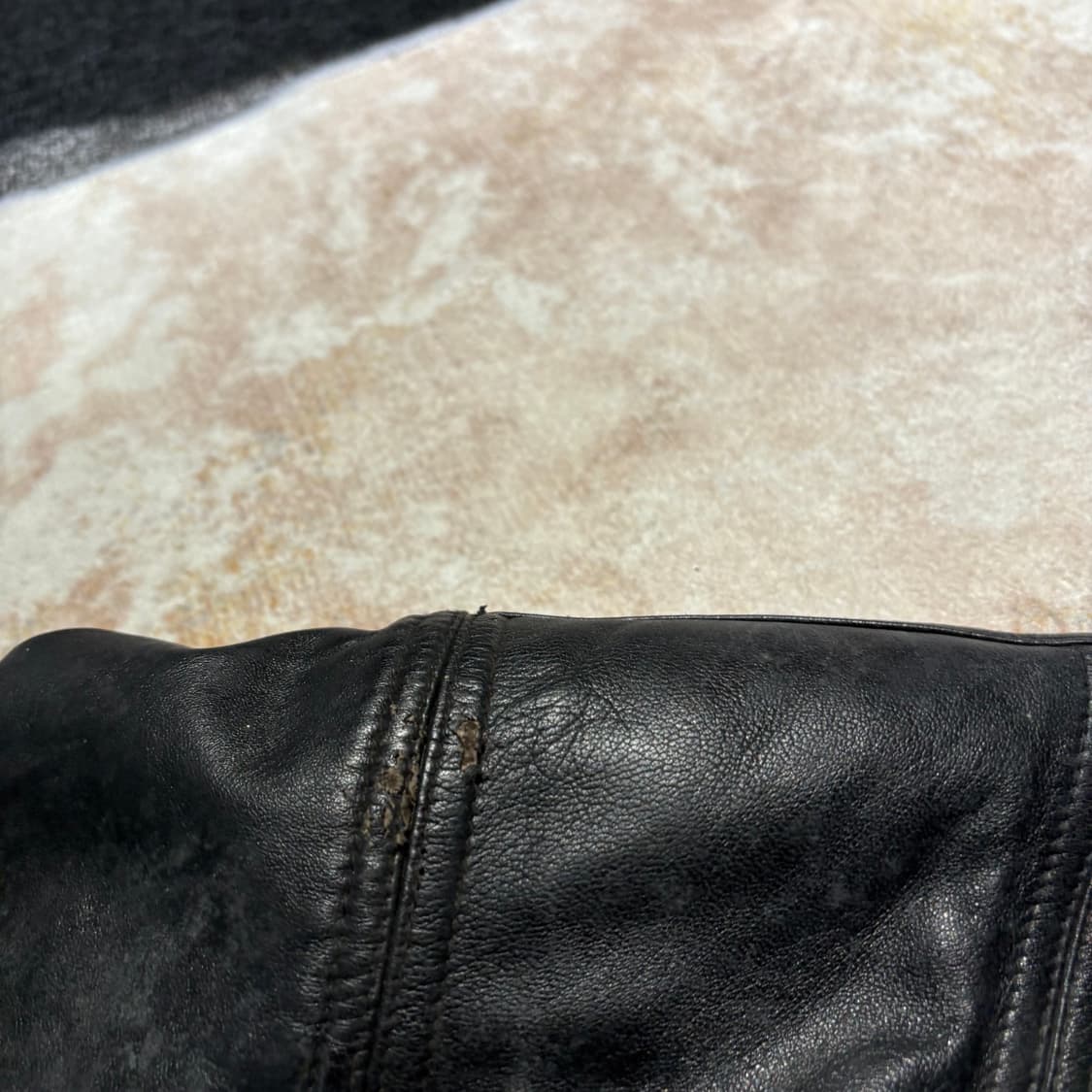 빈티지 양가죽 무스탕 봄버 레더자켓 상품이미지6