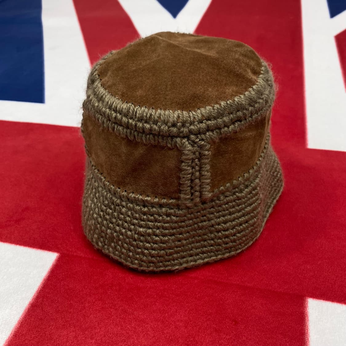 빈티지 니트 스웨이드 버킷햇 여성 Free  상품이미지3