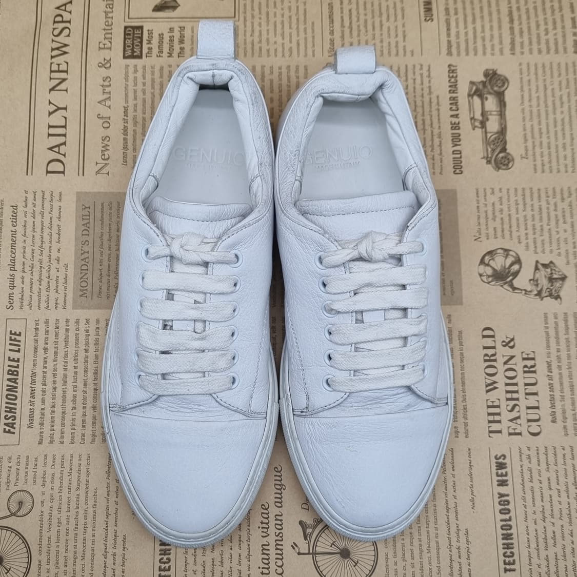 제누이오 레더 여성스니커즈37.5 240 상품이미지2