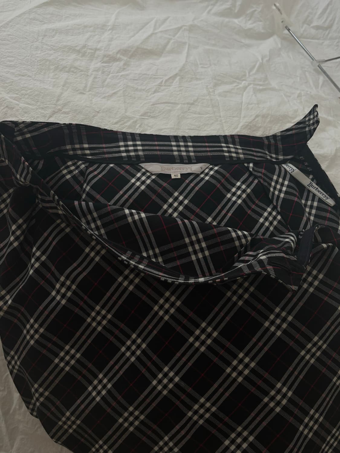 버버리 체크 스커트 상품이미지2