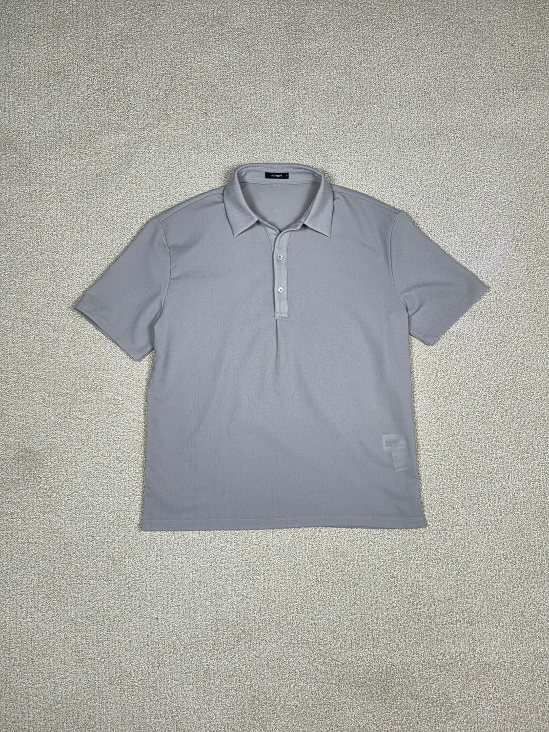 [알레그리] 텍스처 폴리 반팔 카라티 | S00029 상품이미지1