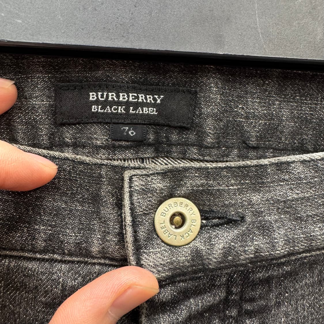 00s 버버리 블랙 라벨 데님 팬츠 스트레이트 핏 흑청 상품이미지7