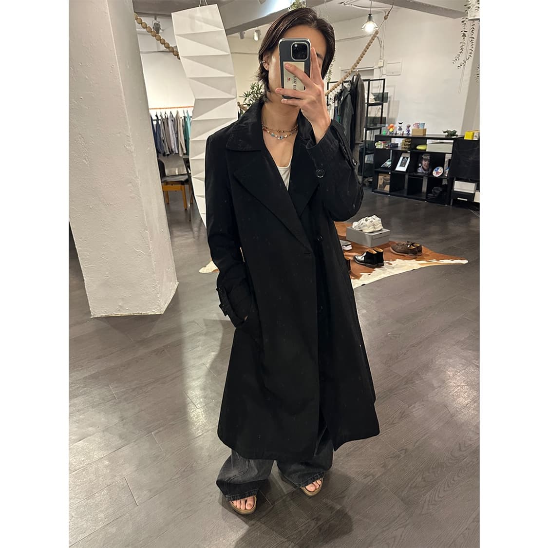 요지야마모토 코튼 더블 코트 상품이미지5