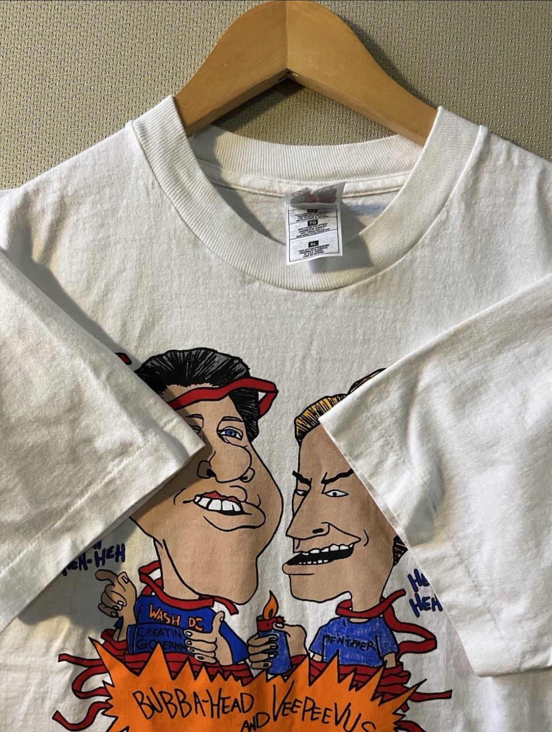 90s Beavis and Butt-head parody shirt 상품이미지3