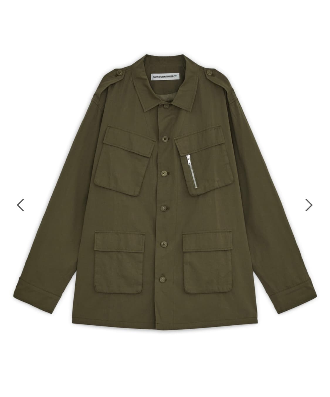 LOOSE FIT SAFARI JACKET, KHAKI 상품이미지1