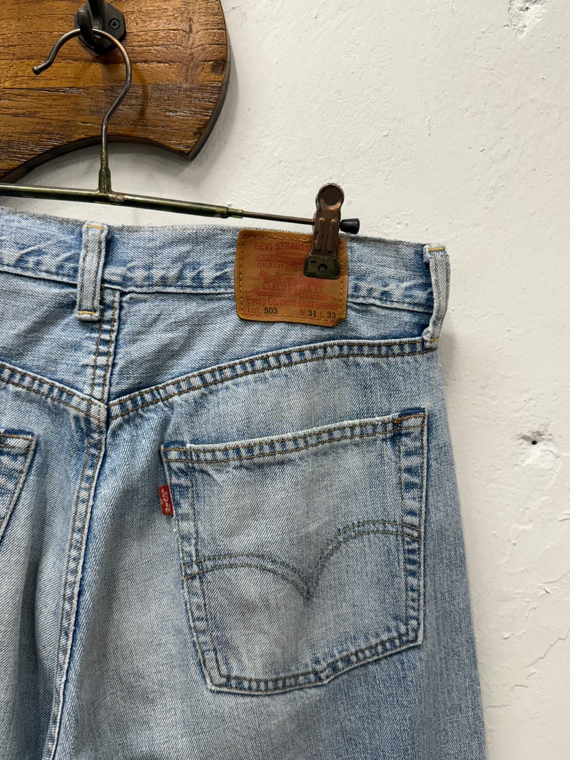 30.5) Levi’s 503 Light Wash Straight Jea 상품이미지3