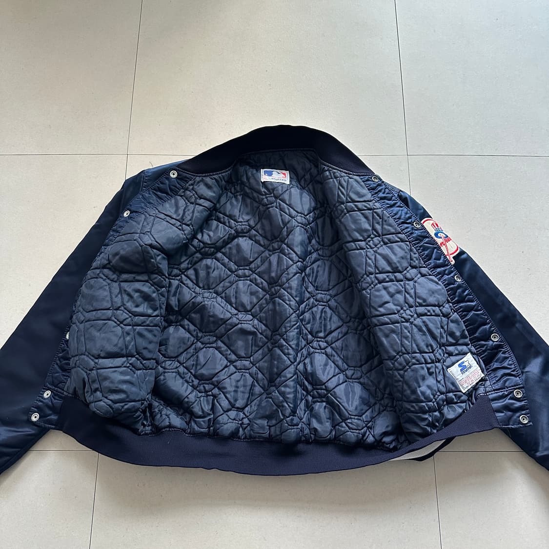 90s 스타터 뉴욕양키스 스타디움 바시티 자켓 MADE IN USA 상품이미지5