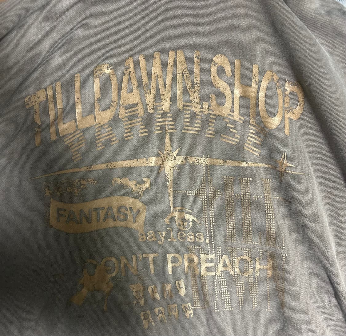 틸던 샵머치 후드티 브라운 상품이미지2