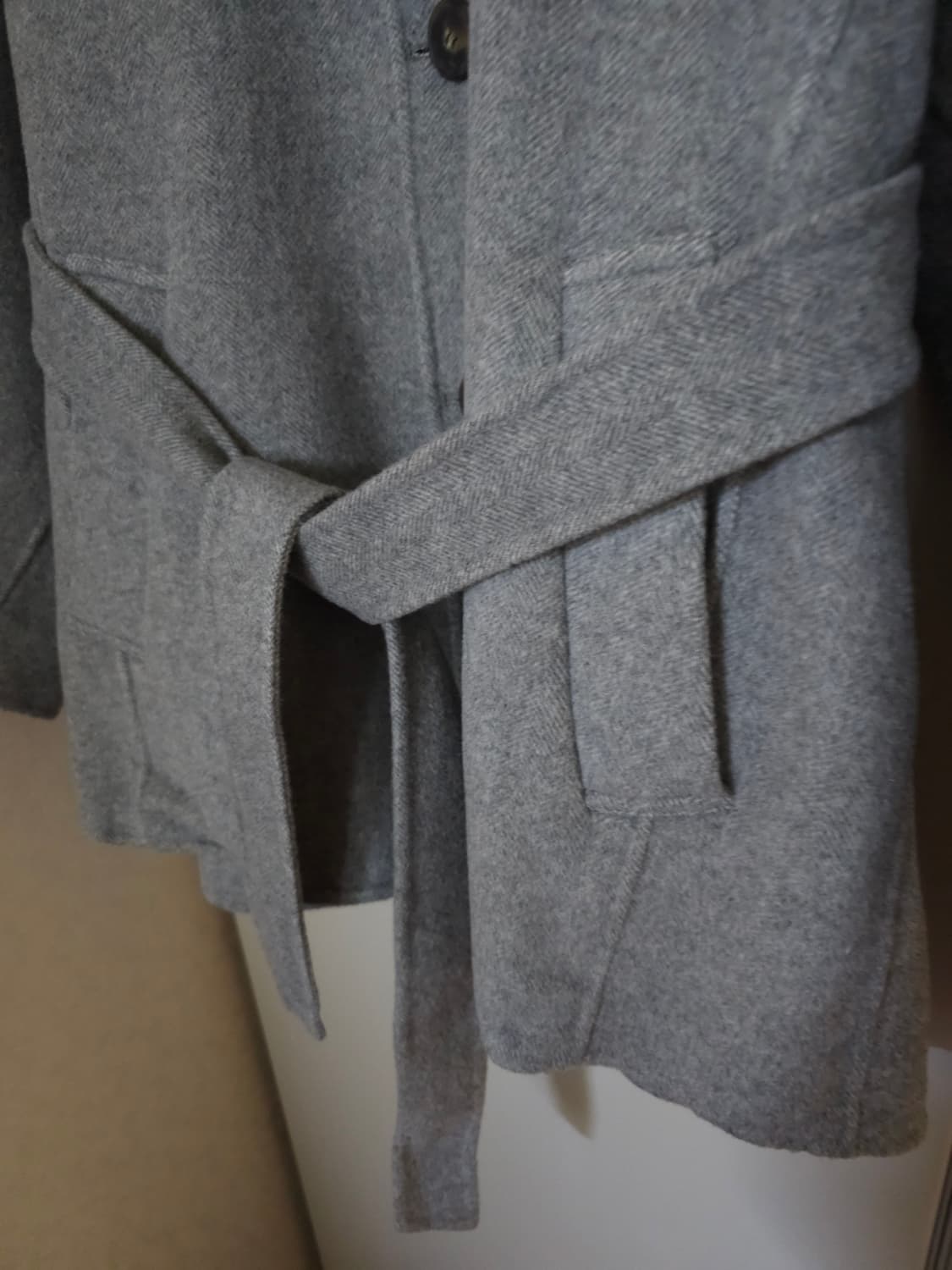 온앤온 양모 핸드메이드 하프코트 상품이미지3