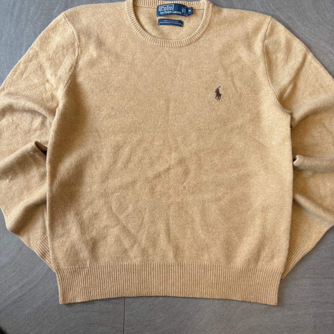 폴로 정품 램스울 베이지 니트 상품이미지4
