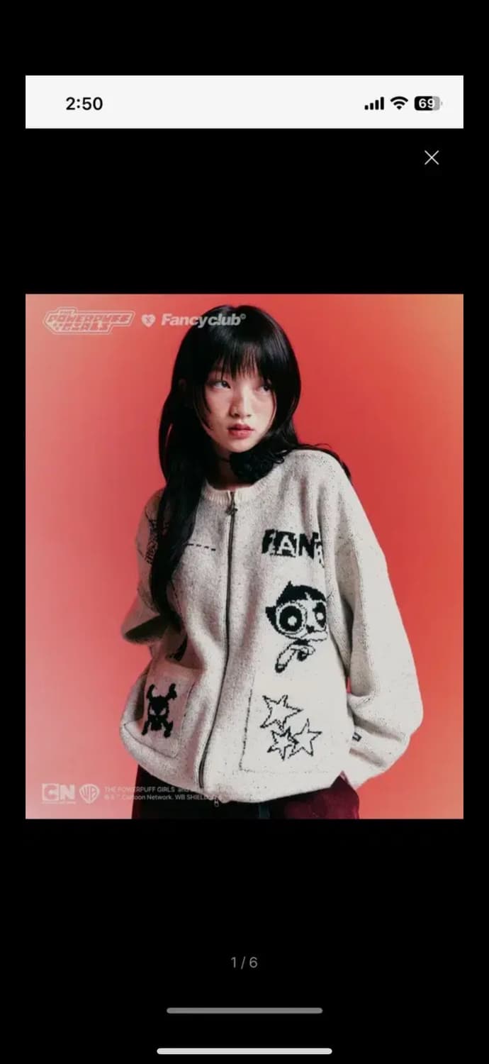 [PPG X FANCY] 버터컵 그래픽 니트 집업 상품이미지1